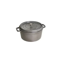 STAUB Cocotte Fonte Ronde 30 cm Gris Graphite 8,35 L* Cocotte En Fonte