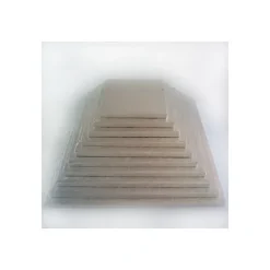 FUNCAKES Support Gâteau Carré 35 x 1 cm Argenté* Présentoirs Pour Gâteaux