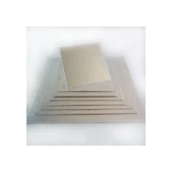 FUNCAKES Support Gâteau Carré 27.5 x 0,4 cm Argenté* Présentoirs Pour Gâteaux