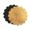 SCRAPCOOKING Support Gâteau Or et Noir Rond Cannelé Ø24cm x5* Présentoirs Pour Gâteaux