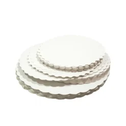 CROKUS Support Gâteau Ronds Festonnés 19 cm (x250)* Présentoirs Pour Gâteaux