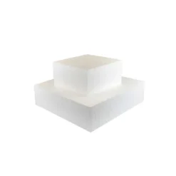 FUNCAKES Support polystyrène carré H 7 cm - 10 x 10 cm* Présentoirs Pour Gâteaux