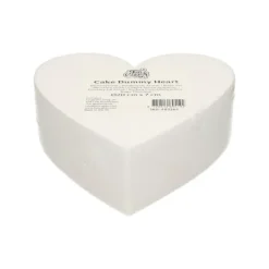 FUNCAKES Support Polystyrène Cœur Ø 20 cm H 7 cm* Présentoirs Pour Gâteaux
