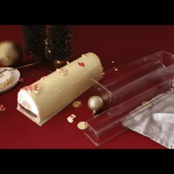 SCRAPCOOKING Supports à Gâteaux Kraft et Blanc Rectangle 10 x 30 cm (x5)* Présentoirs Pour Gâteaux