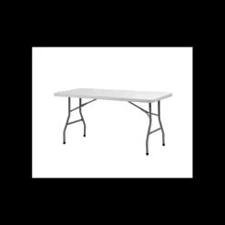 LYROSE Table Rectangulaire Blanche 6 Personnes Congrès* Mobilier Évènementiel