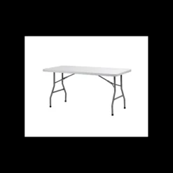 LYROSE Table Rectangulaire Blanche 8 Personnes Congrès* Mobilier Évènementiel