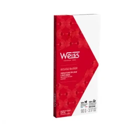 WEISS Tablette de Chocolat Blanc Rouge Baiser 29% 90 g* Chocolats À Offrir|Confiserie