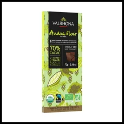 VALRHONA Tablette de Chocolat Noir Andoa 70% Bio 70 g* Chocolats À Offrir|Confiserie