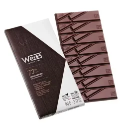 WEISS Tablette de Chocolat Noir Ebène 72% 90 g* Chocolats À Offrir|Confiserie