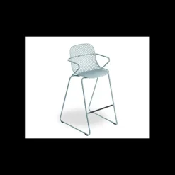 GROSFILLEX Tabouret en Acier avec Assise Résine Bleu Ether Ramatuelle 73’* Mobilier Terrasse Restaurant