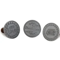 NORDIC WARE Tampons à Biscuits et Cookies Ronds Greetings (x3)* Emporte Pièce - Découpoir Pâtisserie