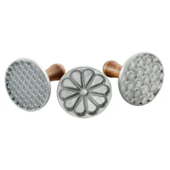 NORDIC WARE Tampons à Biscuits et Cookies Ronds Heirloom (x3)* Emporte Pièce - Découpoir Pâtisserie