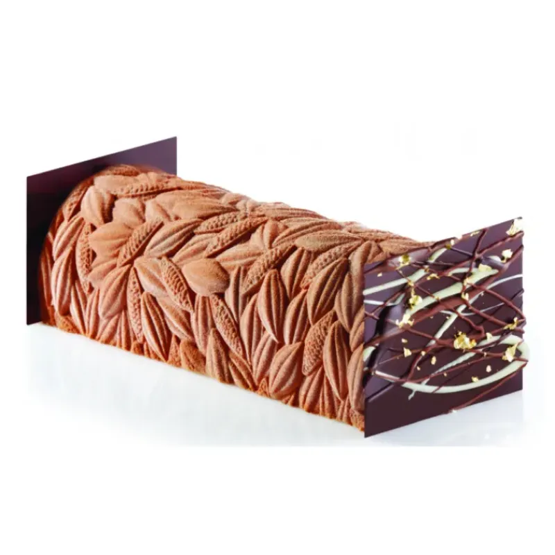 PAVONI Tapis Décor Bûche Cabosse Silicone* Moule Silicone