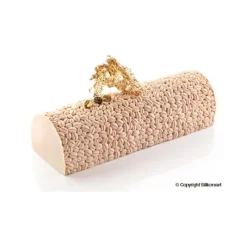 SILIKOMART Tapis Décor Bûche Grains de Café Silicone Professional* Moule Silicone