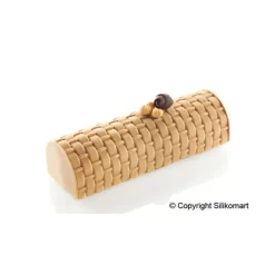 SILIKOMART Tapis Décor Bûche Tressé Silicone Professional* Moule Silicone