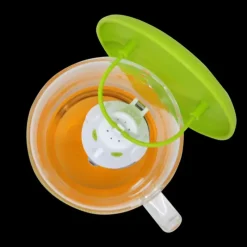 CUISINEADDICT Tasse à Thé avec Infuseur et Couvercle Rouge 400 ml QDO* Vaisselle