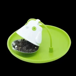 CUISINEADDICT Tasse à Thé avec Infuseur et Couvercle Vert Botanique 400 ml QDO* Vaisselle