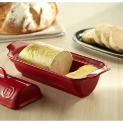 EMILE HENRY Terrine à foie gras façon médaillon 0,5L - Couleur Farine* Terrines