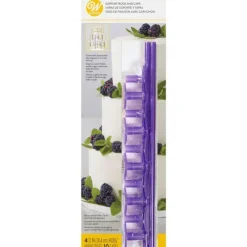 WILTON Tiges pour Pièce Montée (x4) et Capuchons (x10)* Ustensiles Pâtisserie