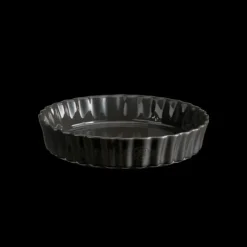 EMILE HENRY Tourtière Haute en Céramique Ø 24 cm Fusain* Plat De Cuisson|Moules À Gâteaux