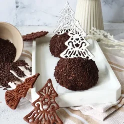 SCRAPCOOKING Vermicelles Chocolat Noir en Sucre 70 g* Décoration Comestible