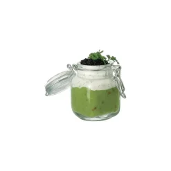 CUISINEADDICT Verrine Old School Carrée 7 cl x6 avec Couvercle* Servir, Présenter