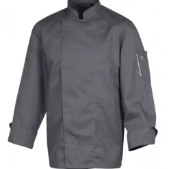 ROBUR Veste de Cuisine Mixte Anthracite NERO T.3 manches longues* Veste De Cuisine