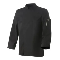 ROBUR Veste de Cuisine Mixte Noire Parement NERO T.0 manches longues* Veste De Cuisine