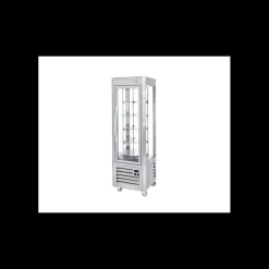 ROLLER GRILL Vitrine Réfrigérée Verticale 360 L avec 5 Plateaux Tournants Inox* Buffet Self Service