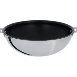 CRISTEL Wok Casteline Ø 20 cm Manche Amovible Anti-Adhésif Inox* Woks