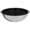 CRISTEL Wok Casteline Ø 24 cm Manche Amovible Anti-Adhésif Inox* Woks