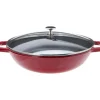 STAUB Wok en Fonte 30 cm Rouge* Woks