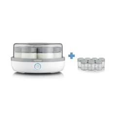 CUISINEADDICT Yaourtière 14 Pots en Verre Gris Séverin* Yaourtière